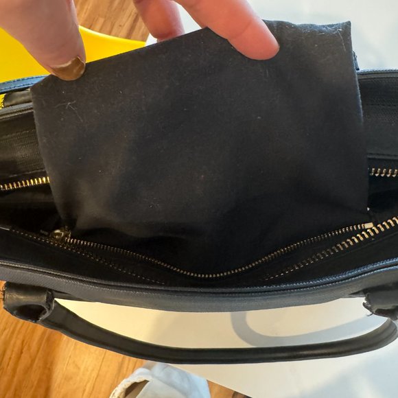 Dagne Dover Signature Classic Coated Canvas Tote Onyx - Picture 4 of 7